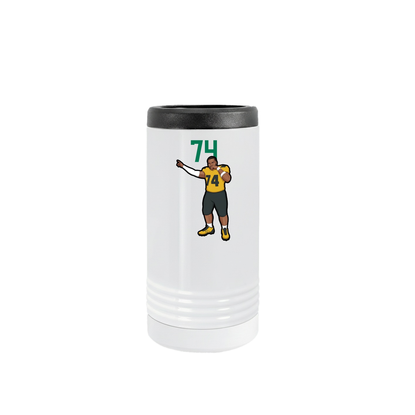 Slim Beverage Holder — Number Top in White