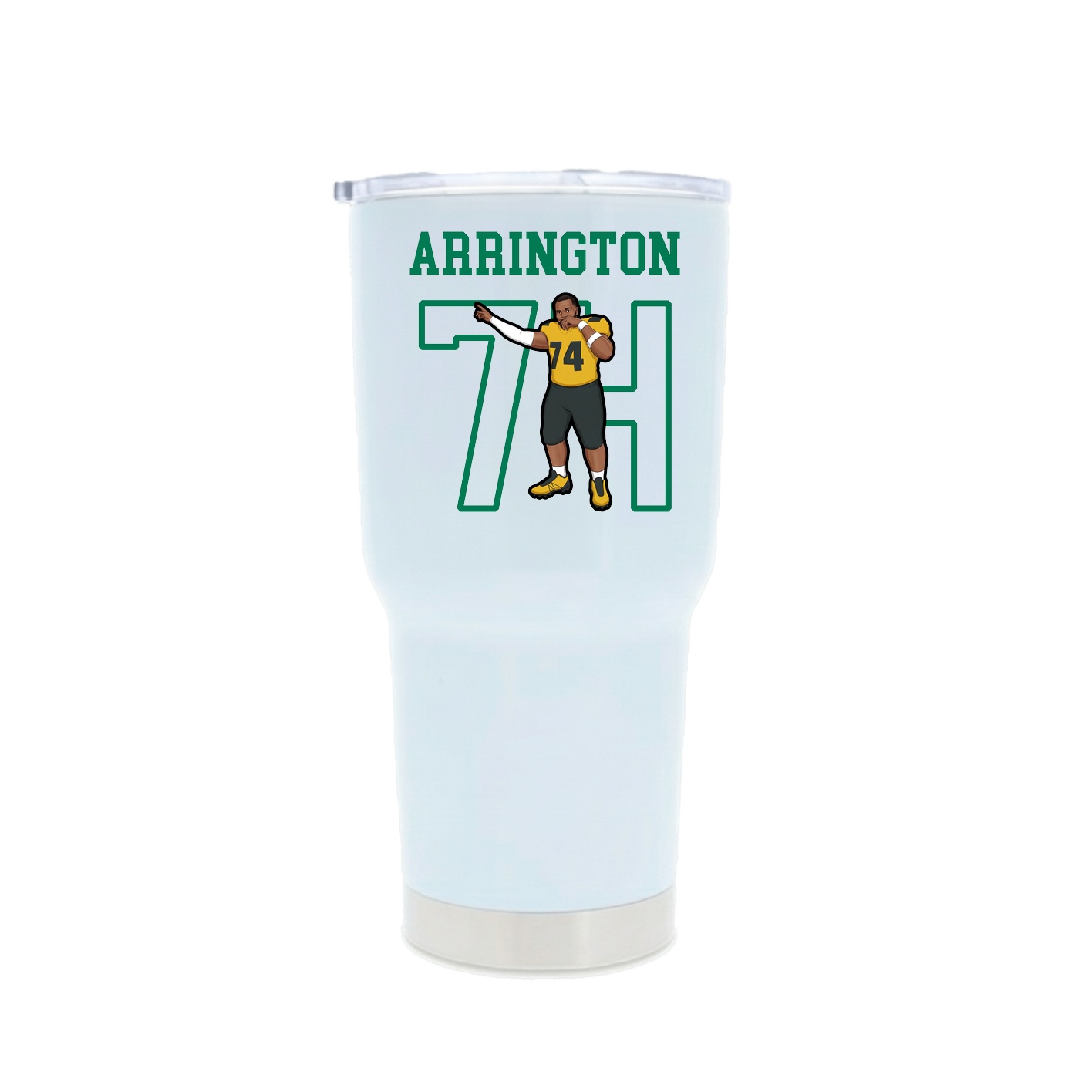 30oz Stainless Steel Tumbler — Shirsey in White