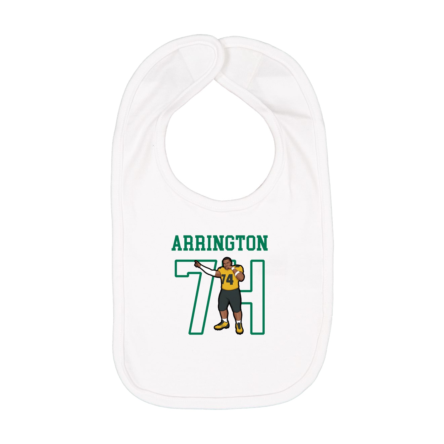 Infant Bib — Shirsey in White