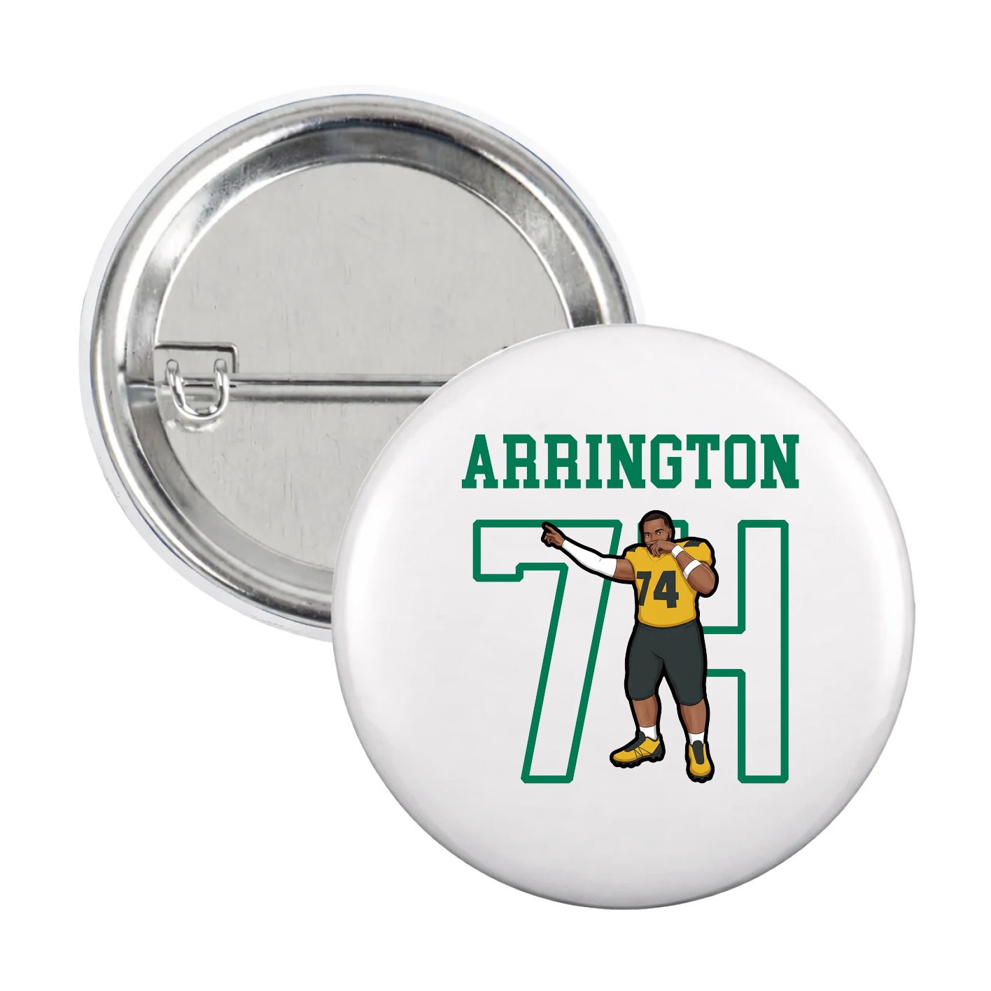 Game Day Button — Shirsey in White