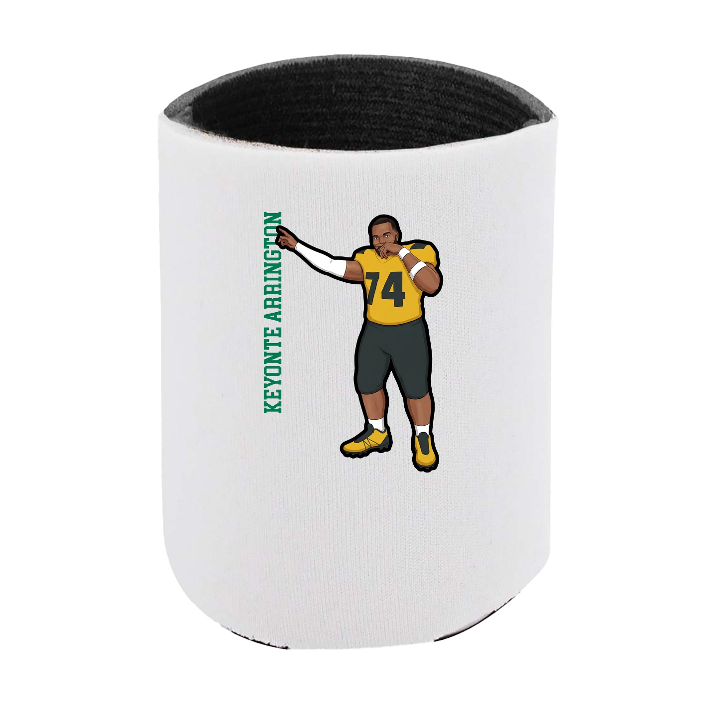 Can Holder — Name Vertical in White