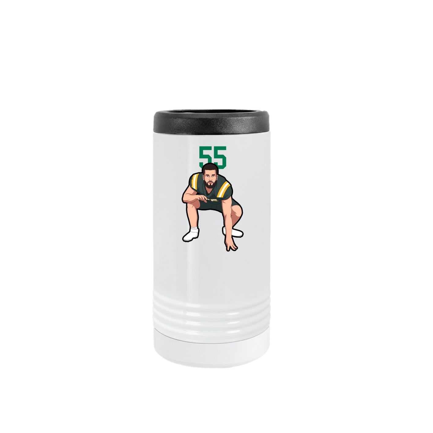Slim Beverage Holder — Number Top in White
