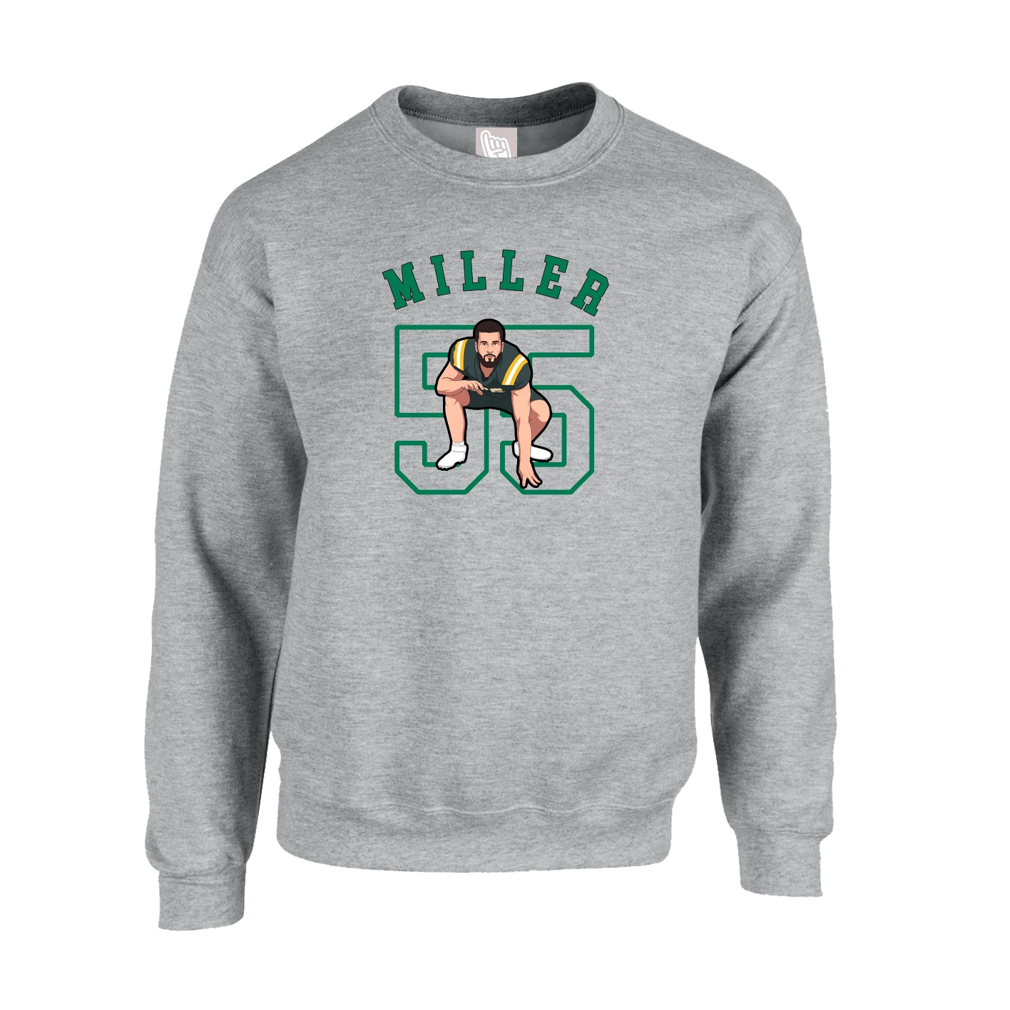 Fleece Crew — Shirsey Arch in Grey