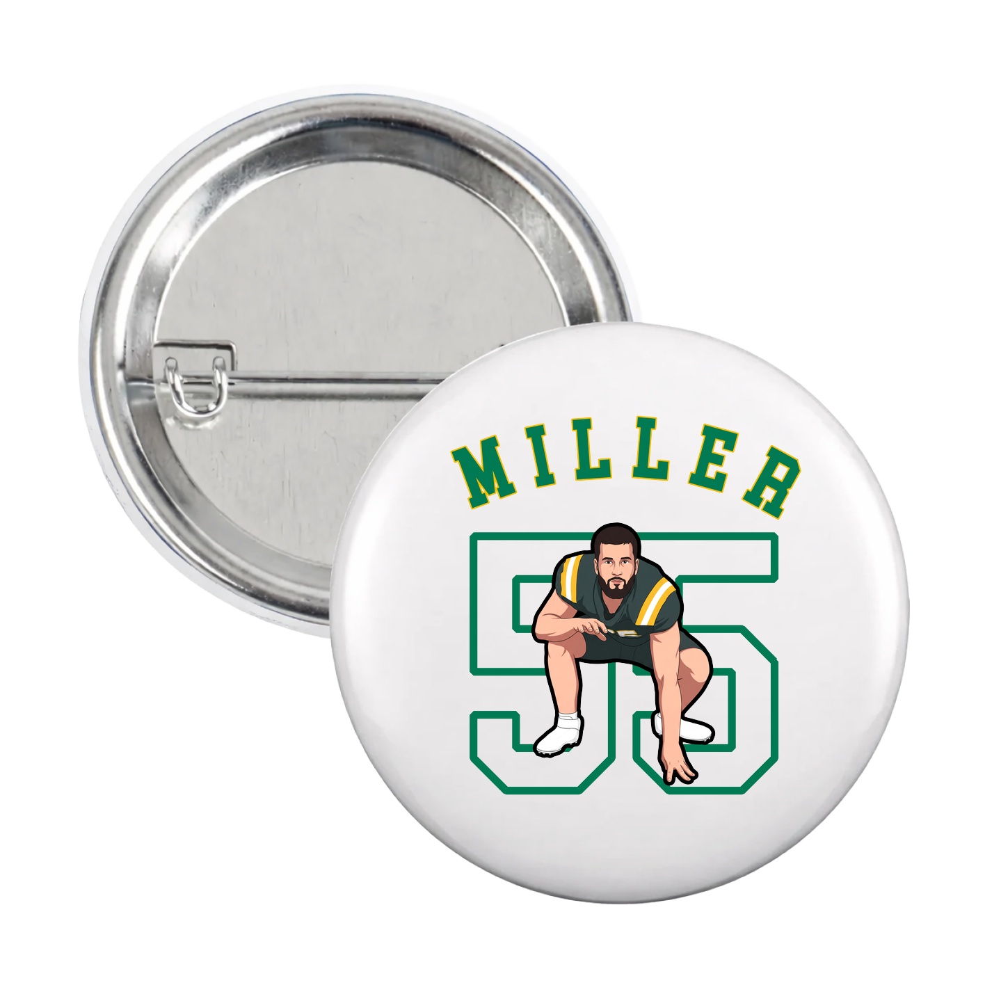 Game Day Button — Shirsey Arch in White