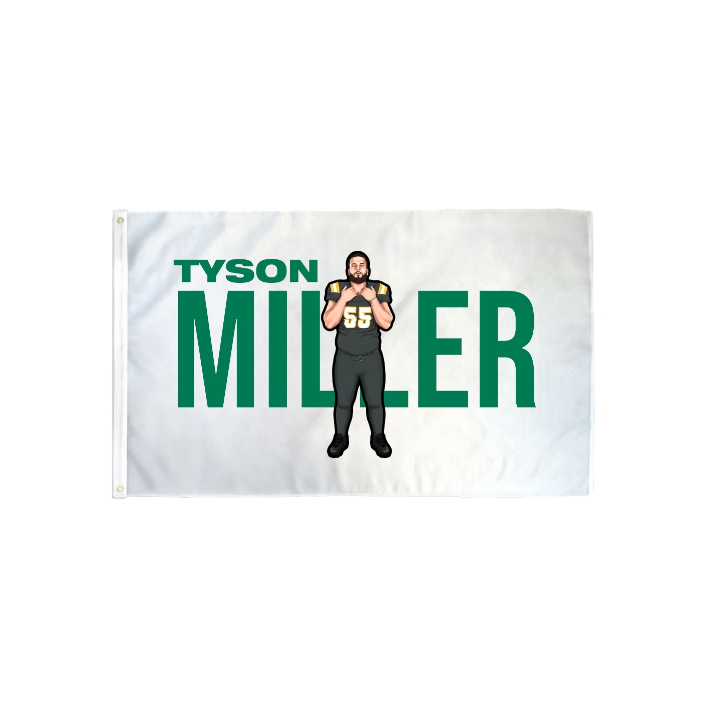 3x5 Flag — Player Name in Classic