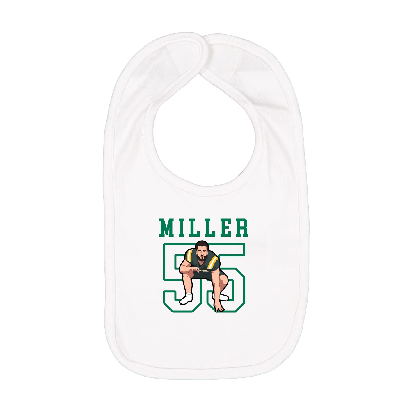 Infant Bib — Shirsey in White