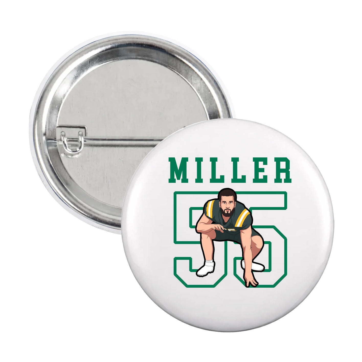 Game Day Button — Shirsey in White