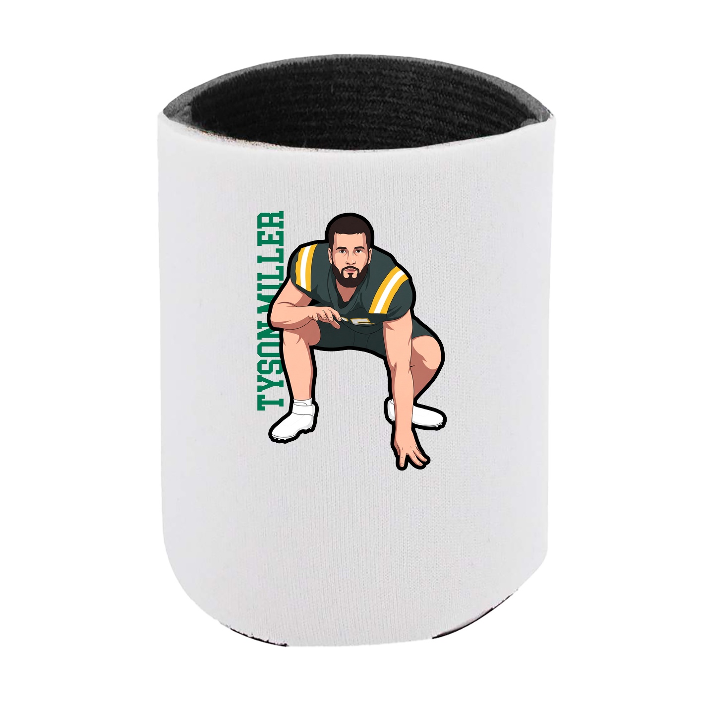 Can Holder — Name Vertical in White