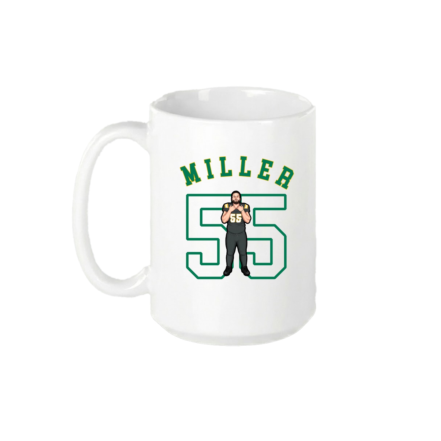 15oz Coffee Mug — Shirsey Arch in White