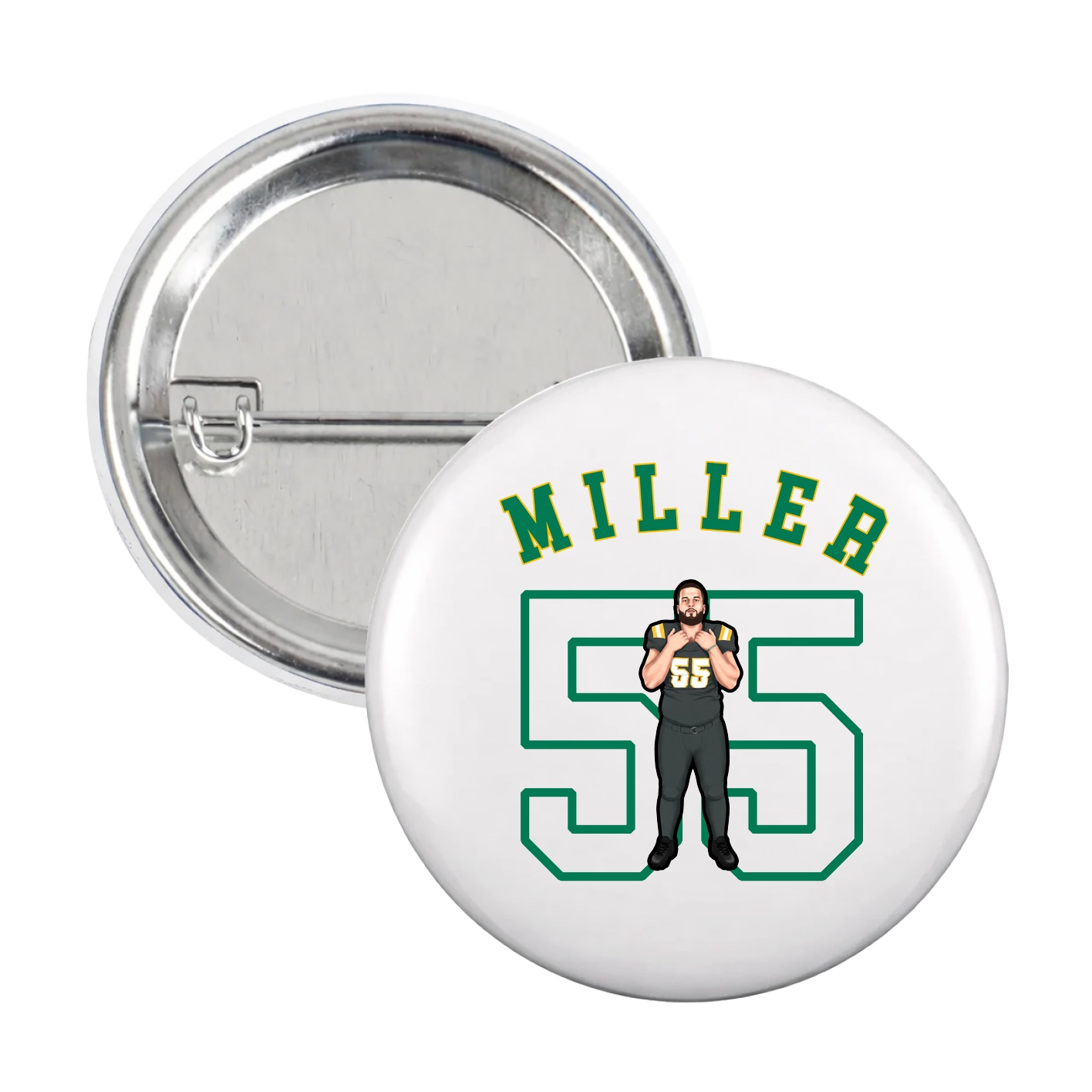 Game Day Button — Shirsey Arch in White