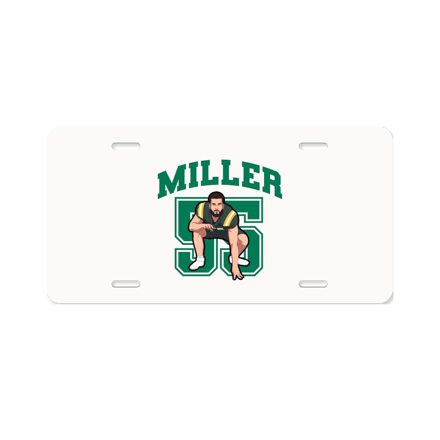 License Plate — Number in Classic