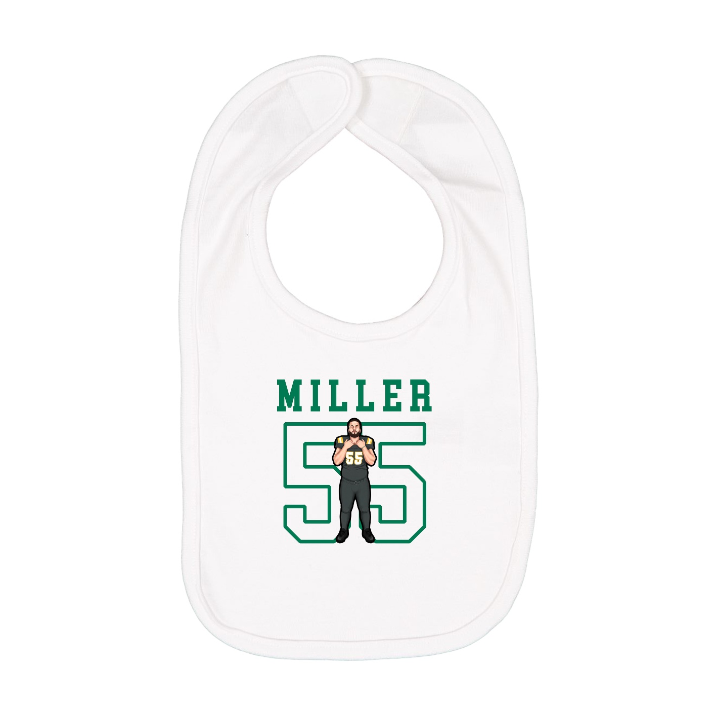 Infant Bib — Shirsey in White