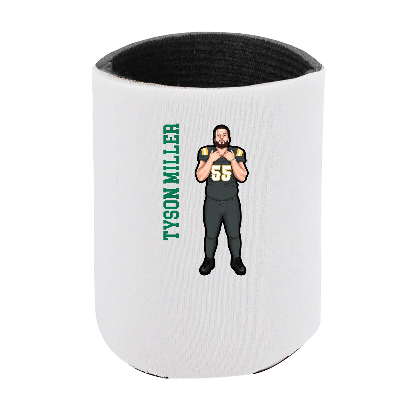 Can Holder — Name Vertical in White