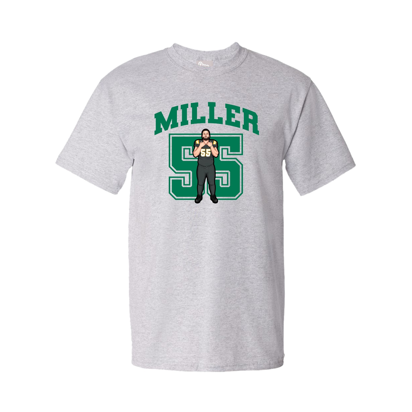 Youth Tee — Number in Grey