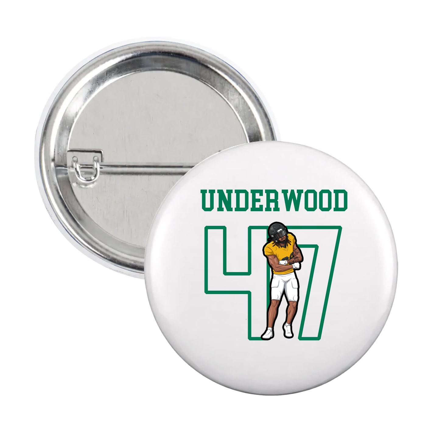 Game Day Button — Shirsey in White