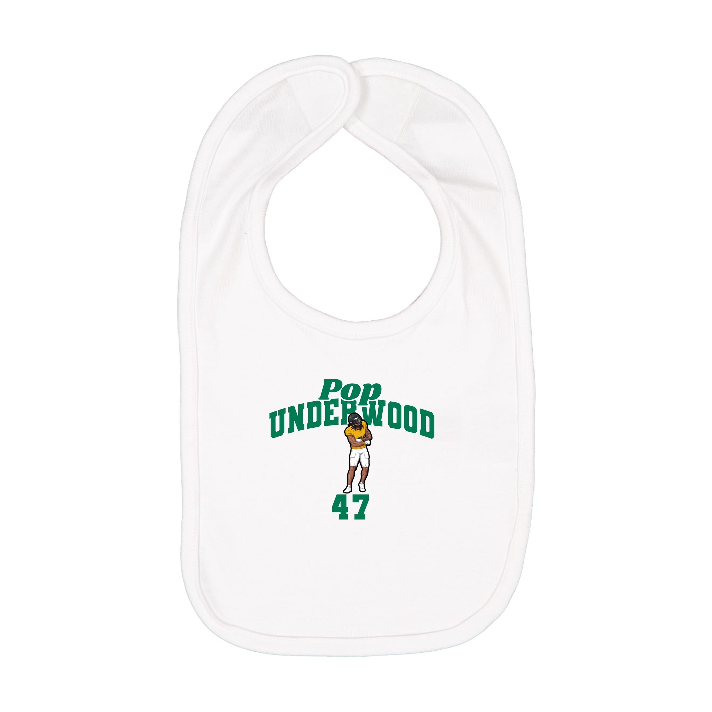 Infant Bib — Signature Arch in White