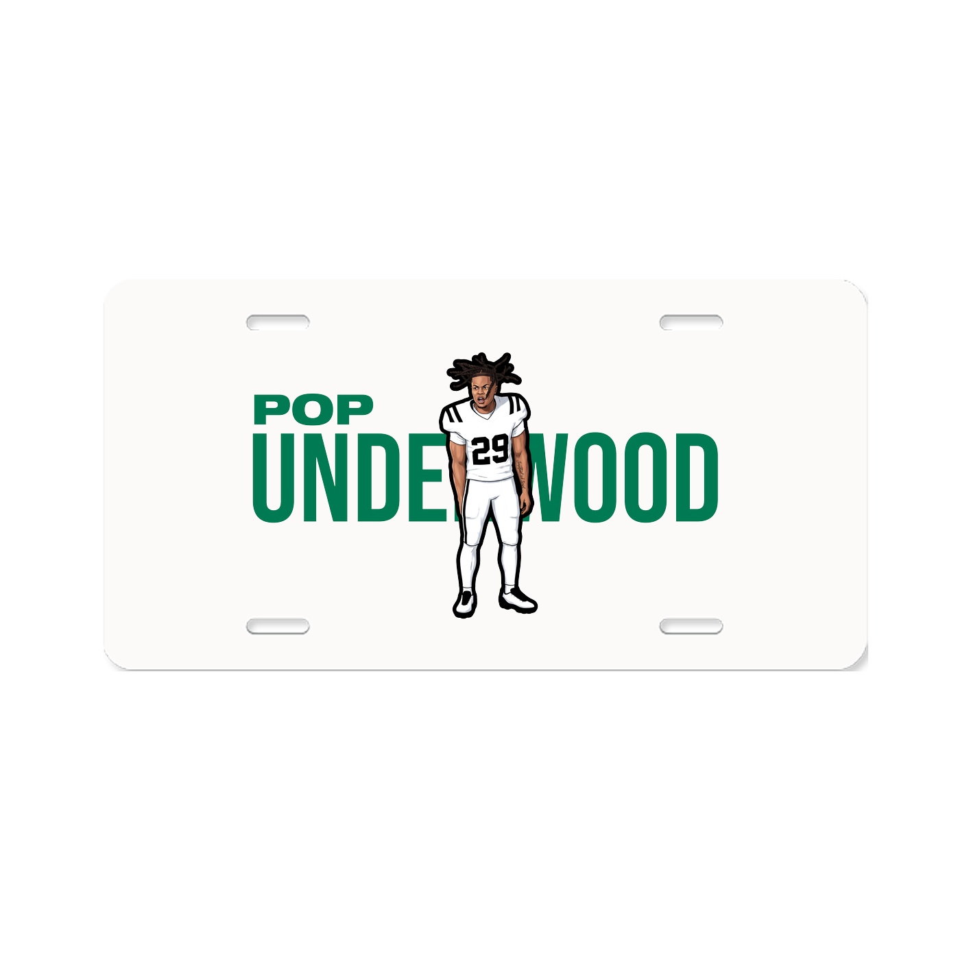 License Plate — Player Name in Classic