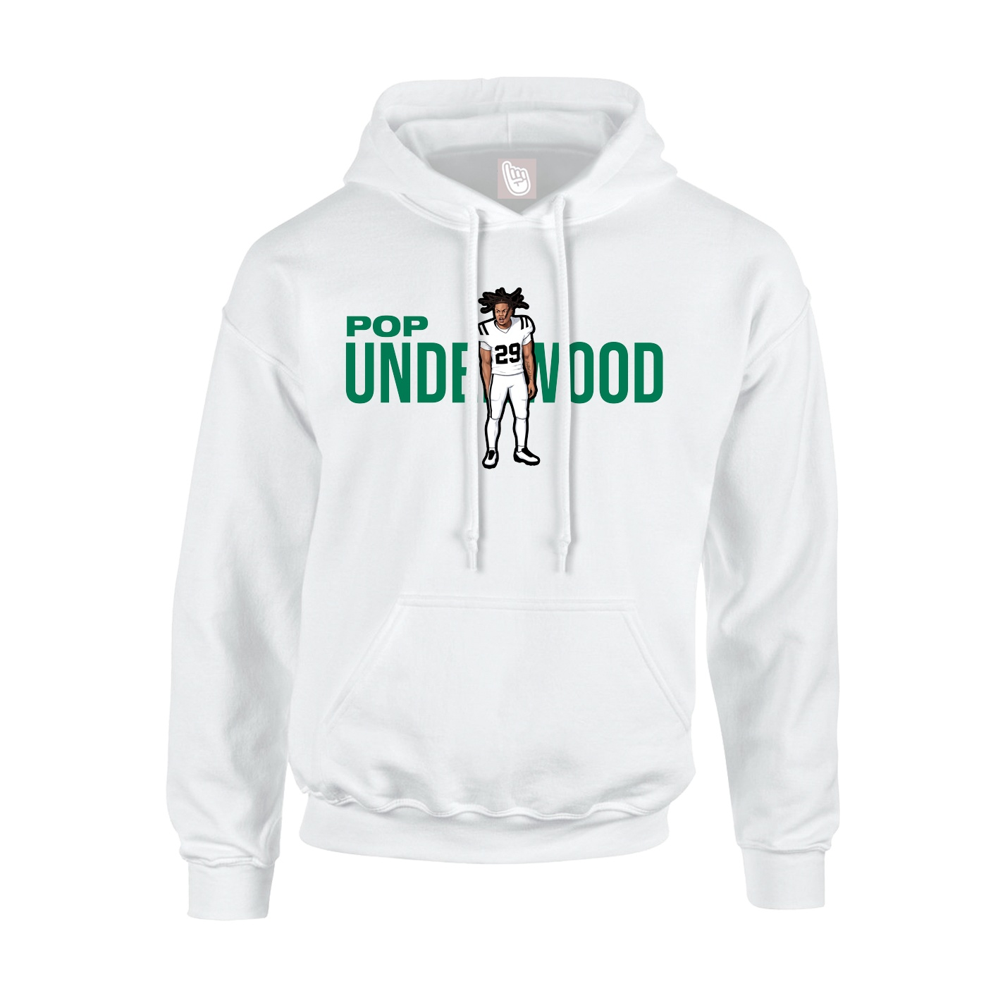 Hoodie — Player Name in White