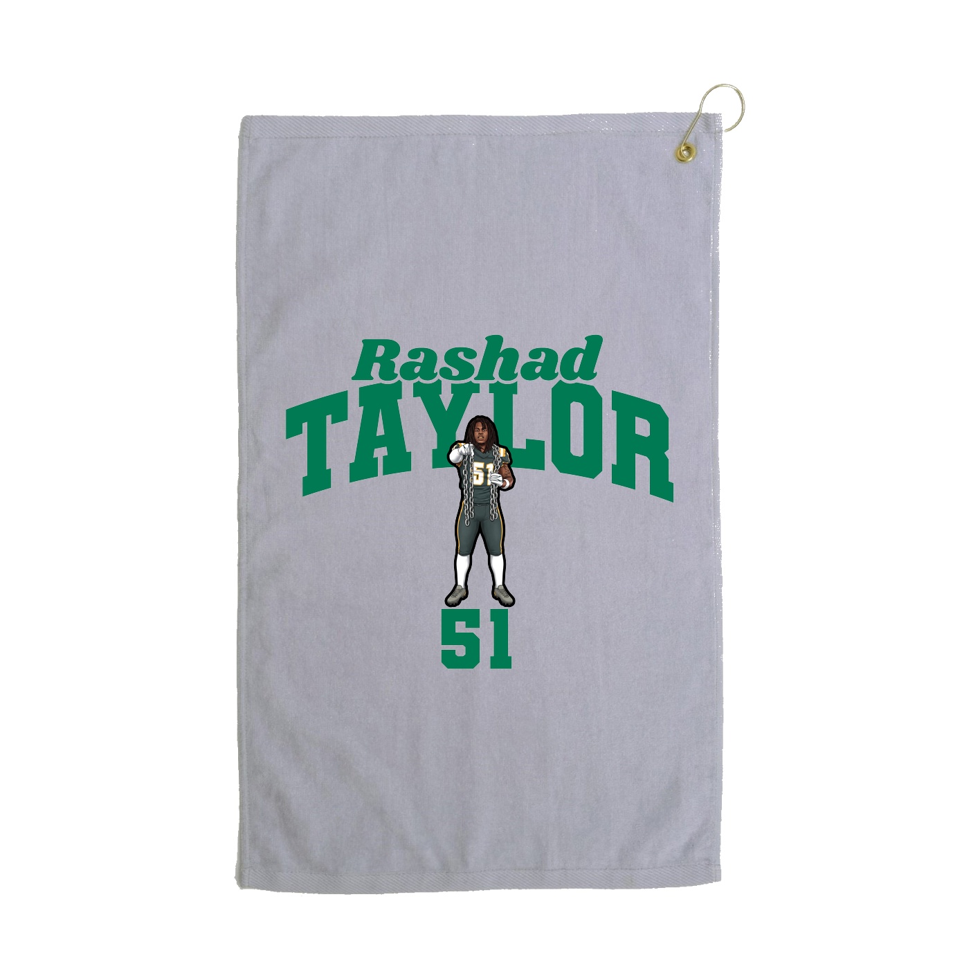 Golf Towel — Signature Arch in Grey