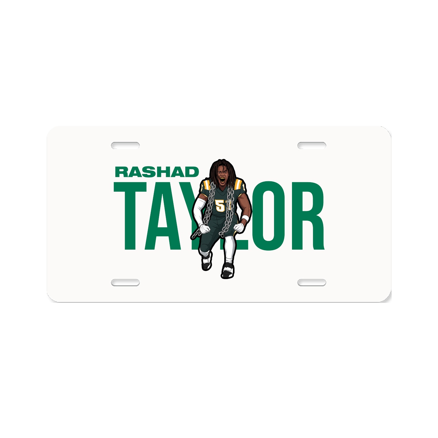 License Plate — Player Name in Classic