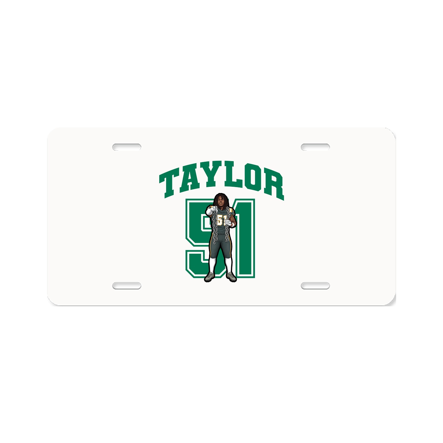 License Plate — Number in Classic