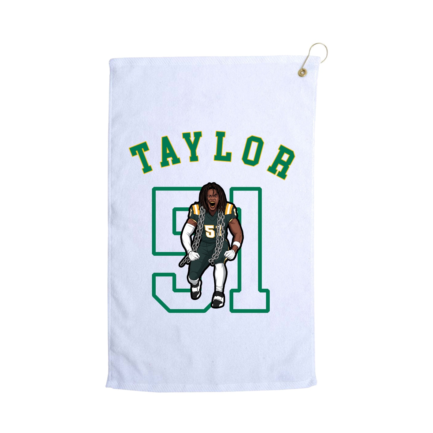 Golf Towel — Shirsey Arch in White