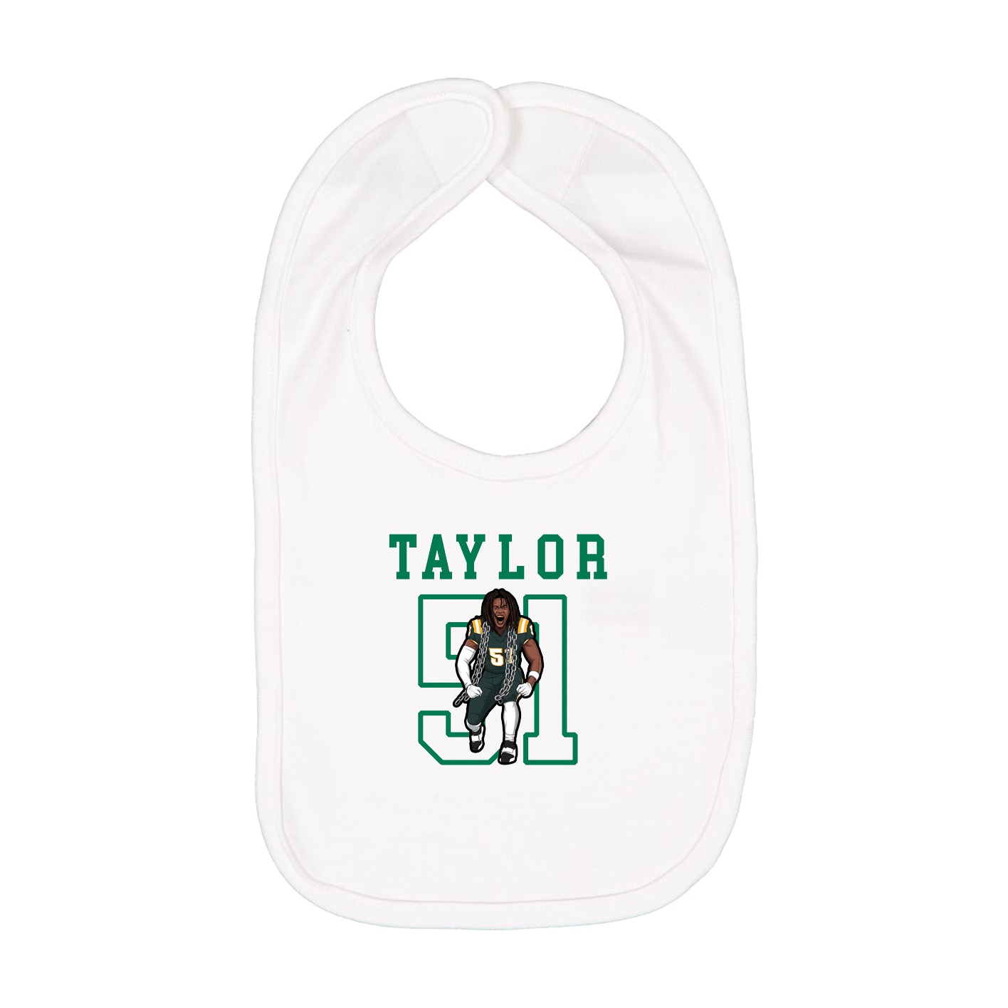 Infant Bib — Shirsey in White