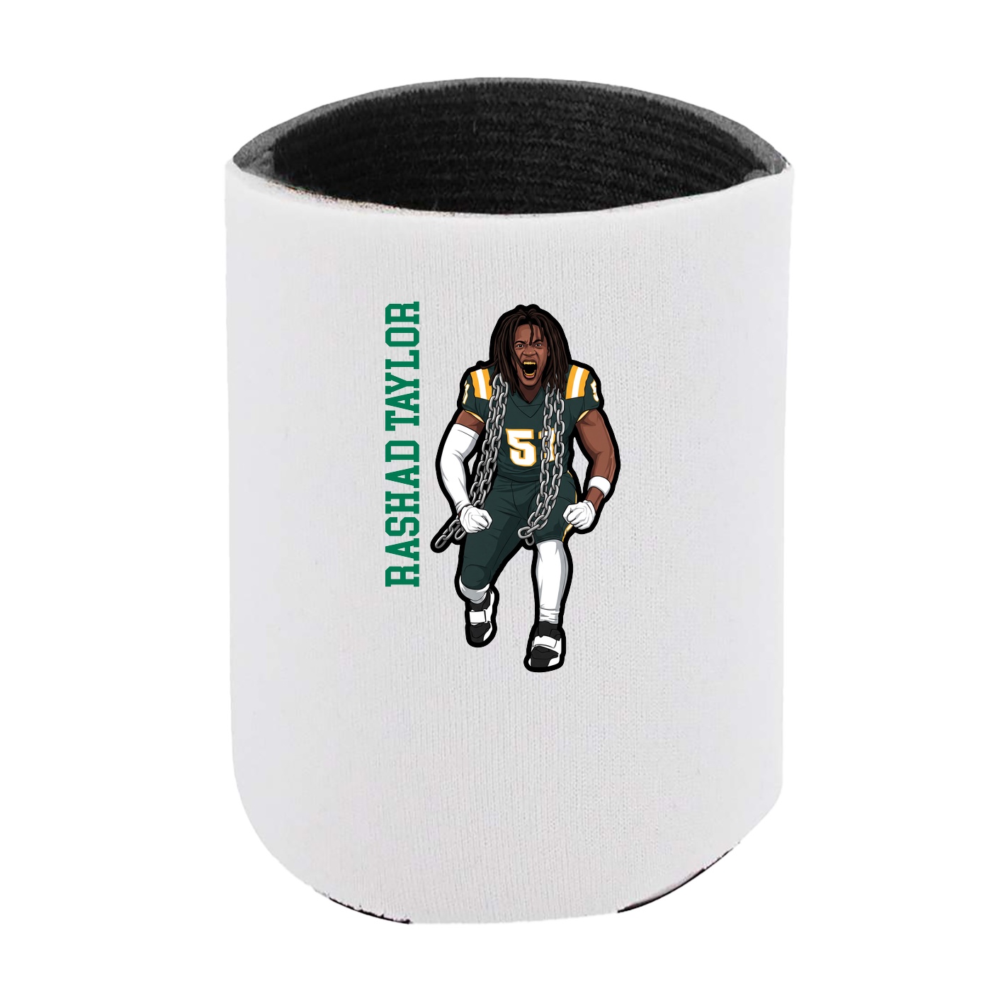 Can Holder — Name Vertical in White