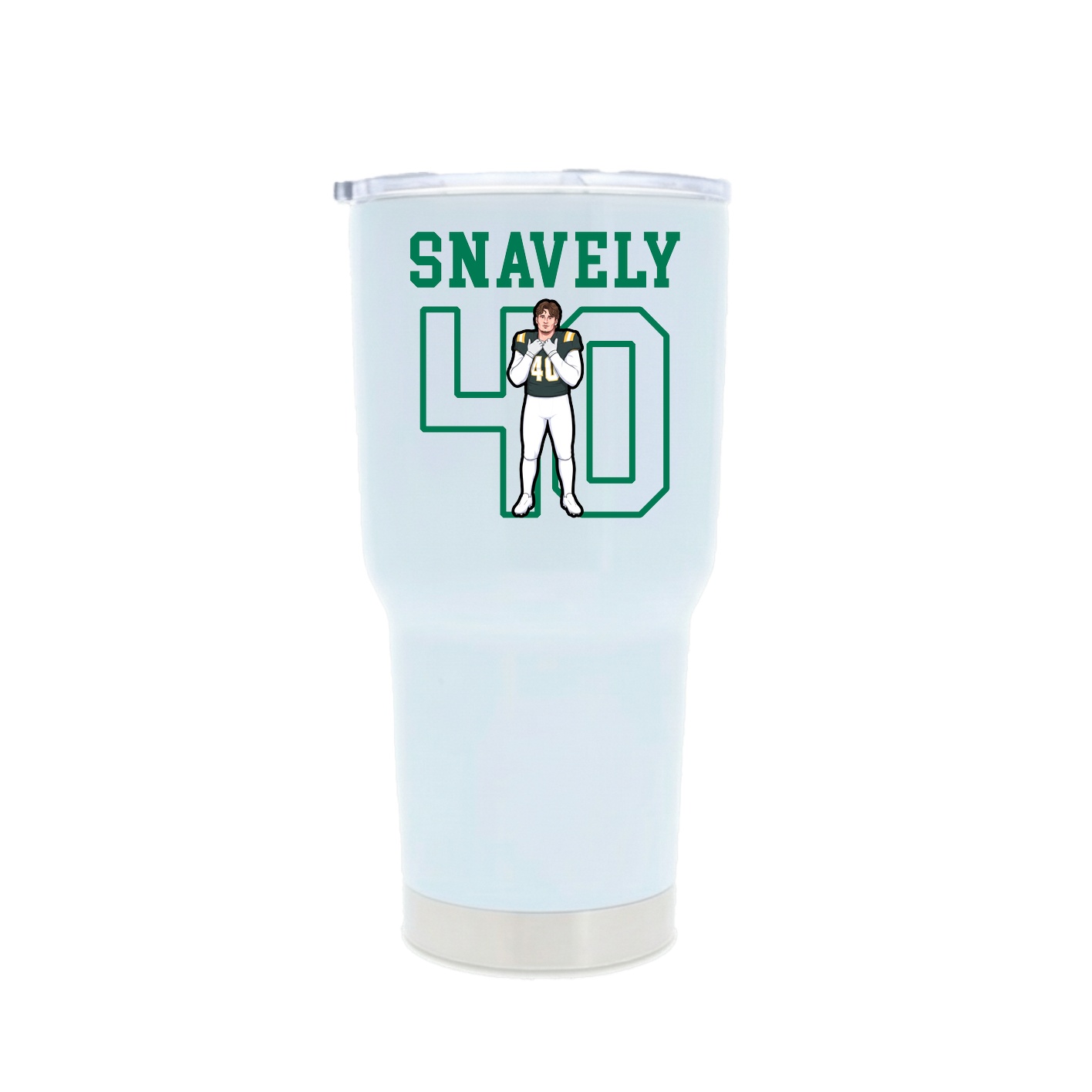 30oz Stainless Steel Tumbler — Shirsey in White
