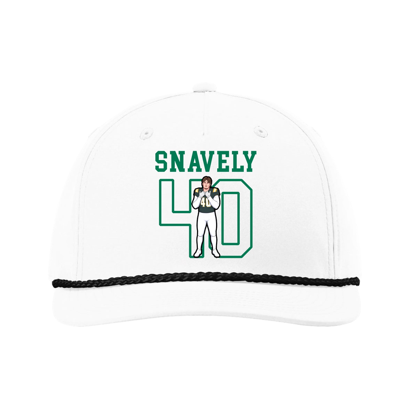 Five-Panel Classic Rope Cap — Shirsey in White