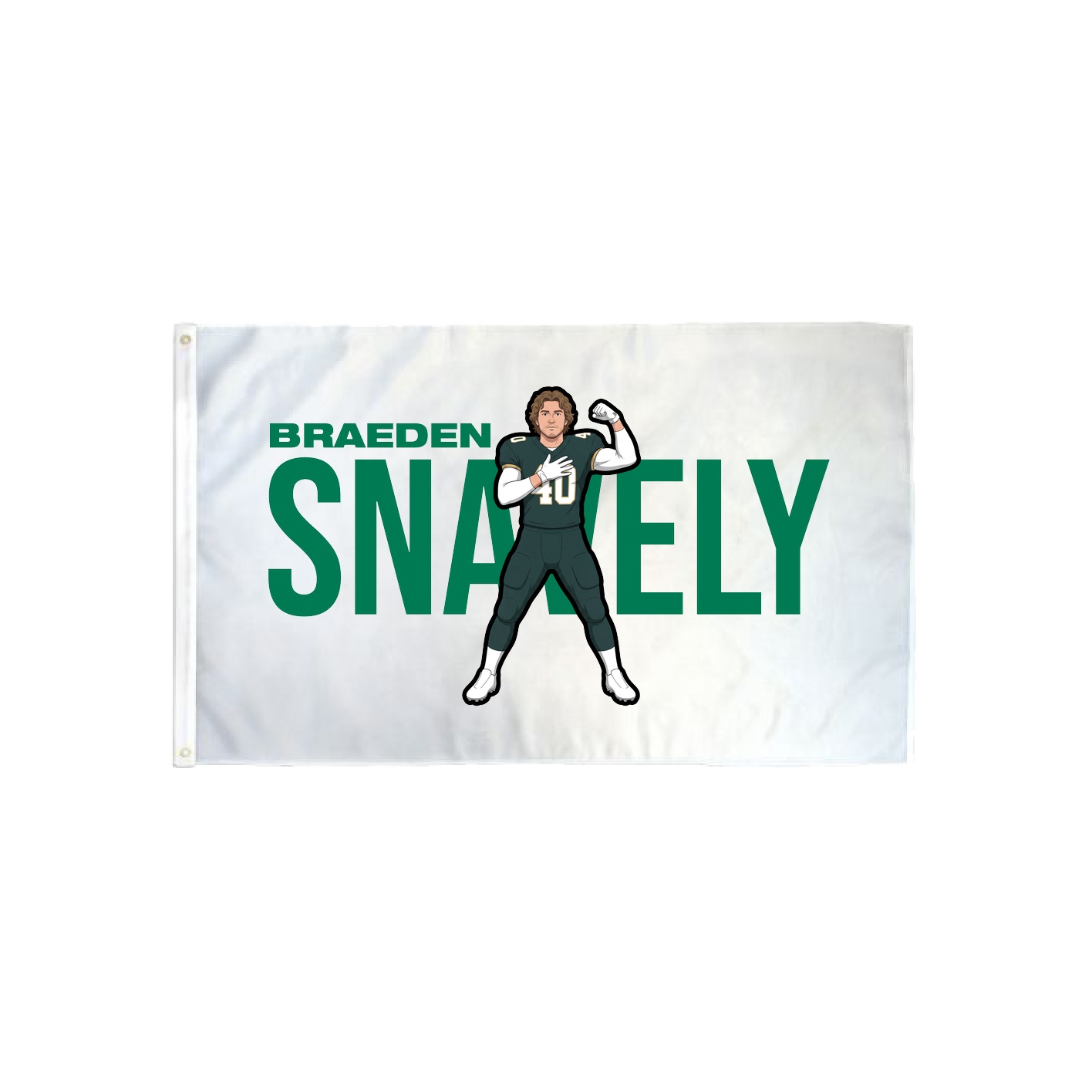 3x5 Flag — Player Name in Classic
