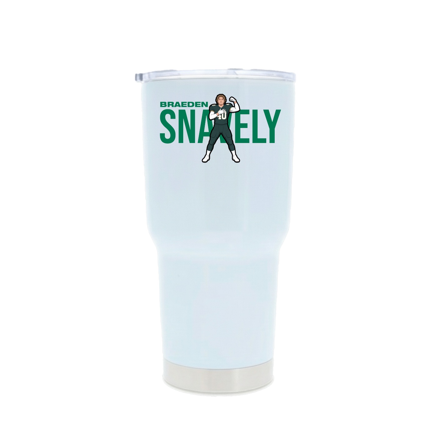 30oz Stainless Steel Tumbler — Player Name in White
