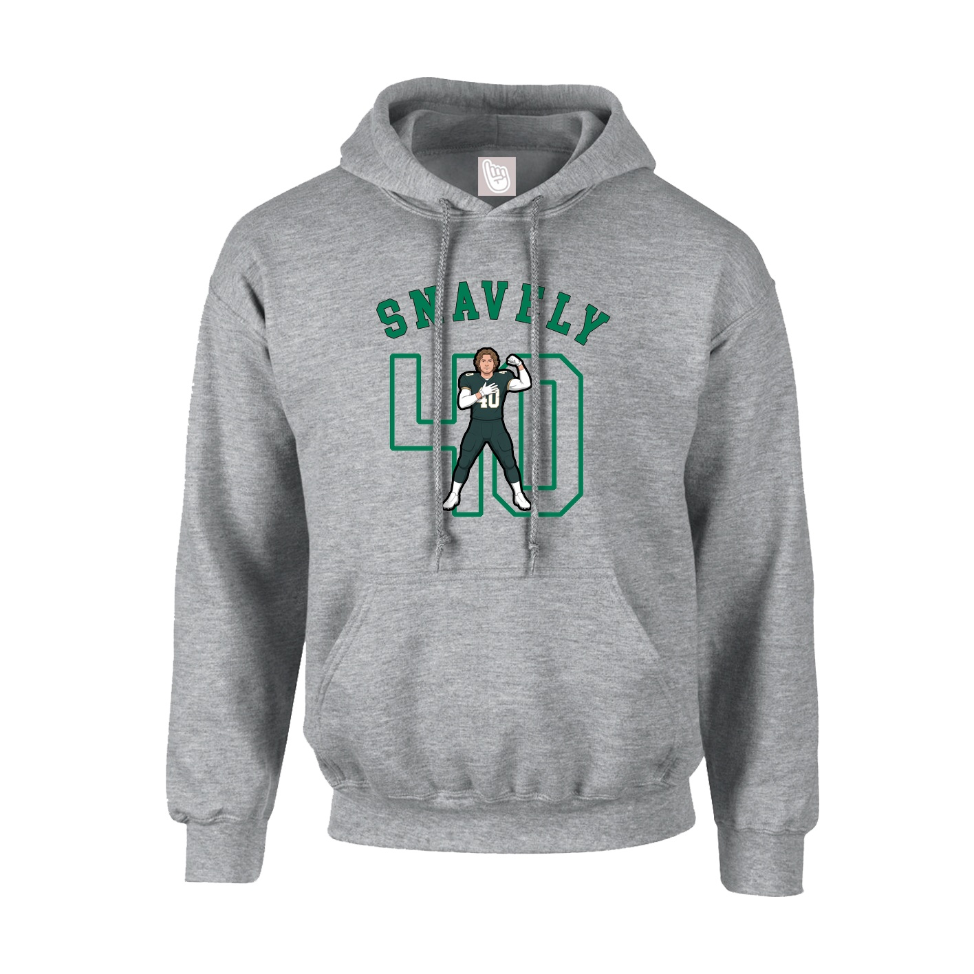 Youth Hoodie — Shirsey Arch in Grey