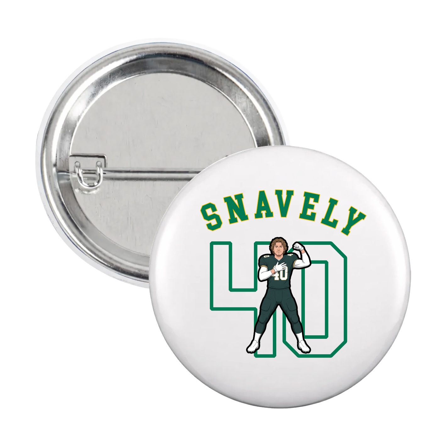 Game Day Button — Shirsey Arch in White