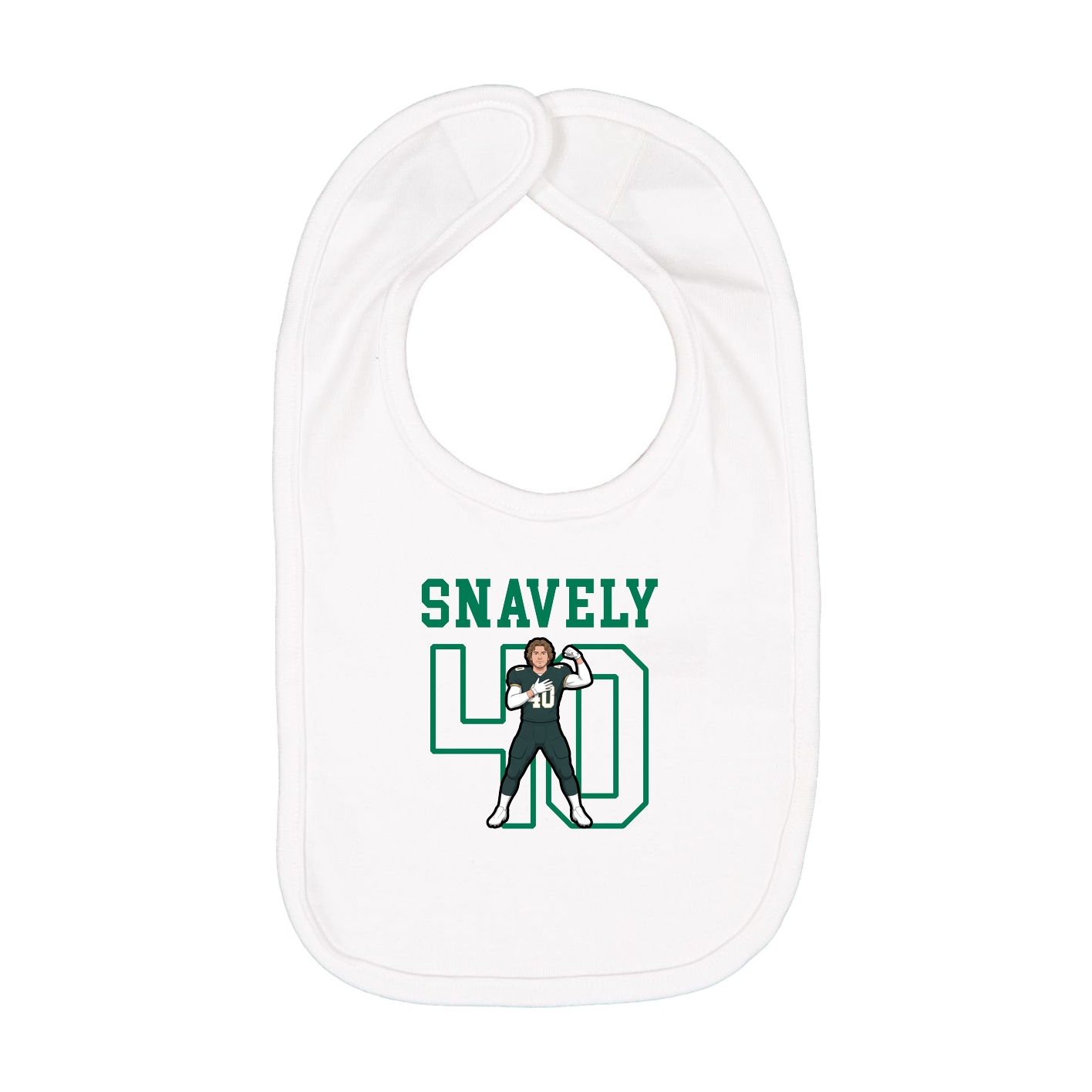 Infant Bib — Shirsey in White