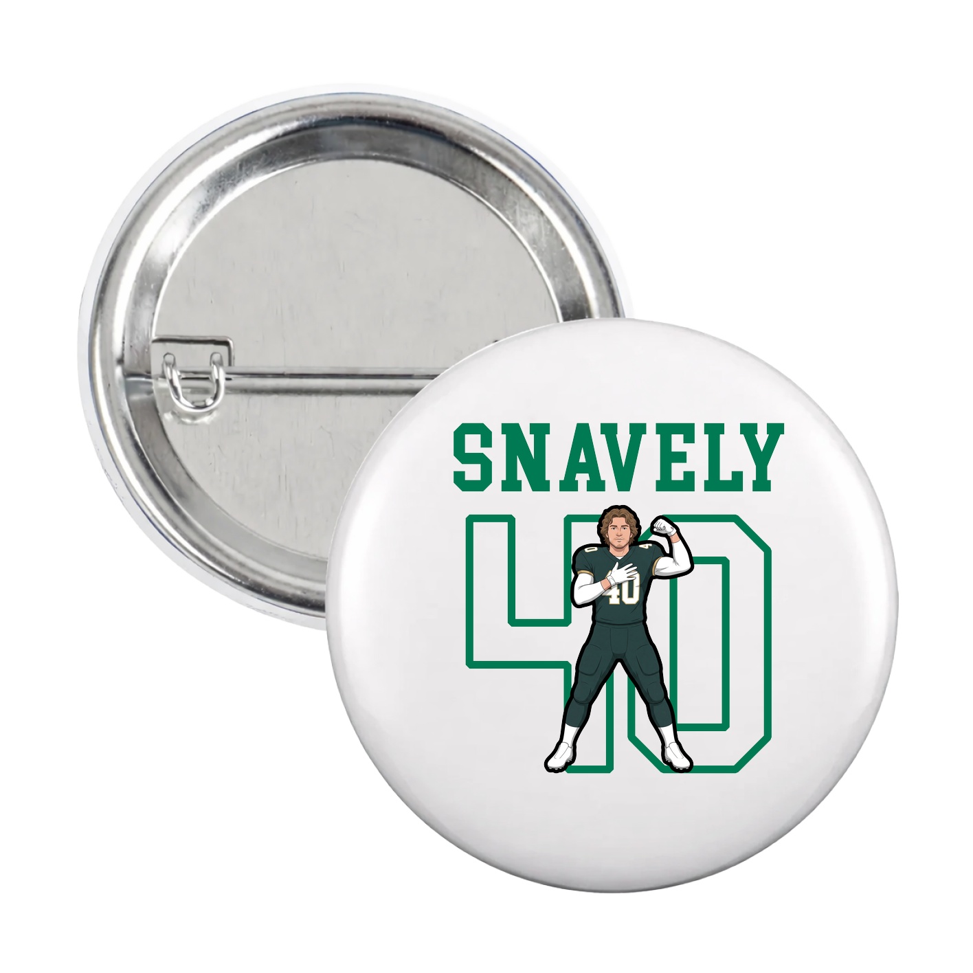 Game Day Button — Shirsey in White