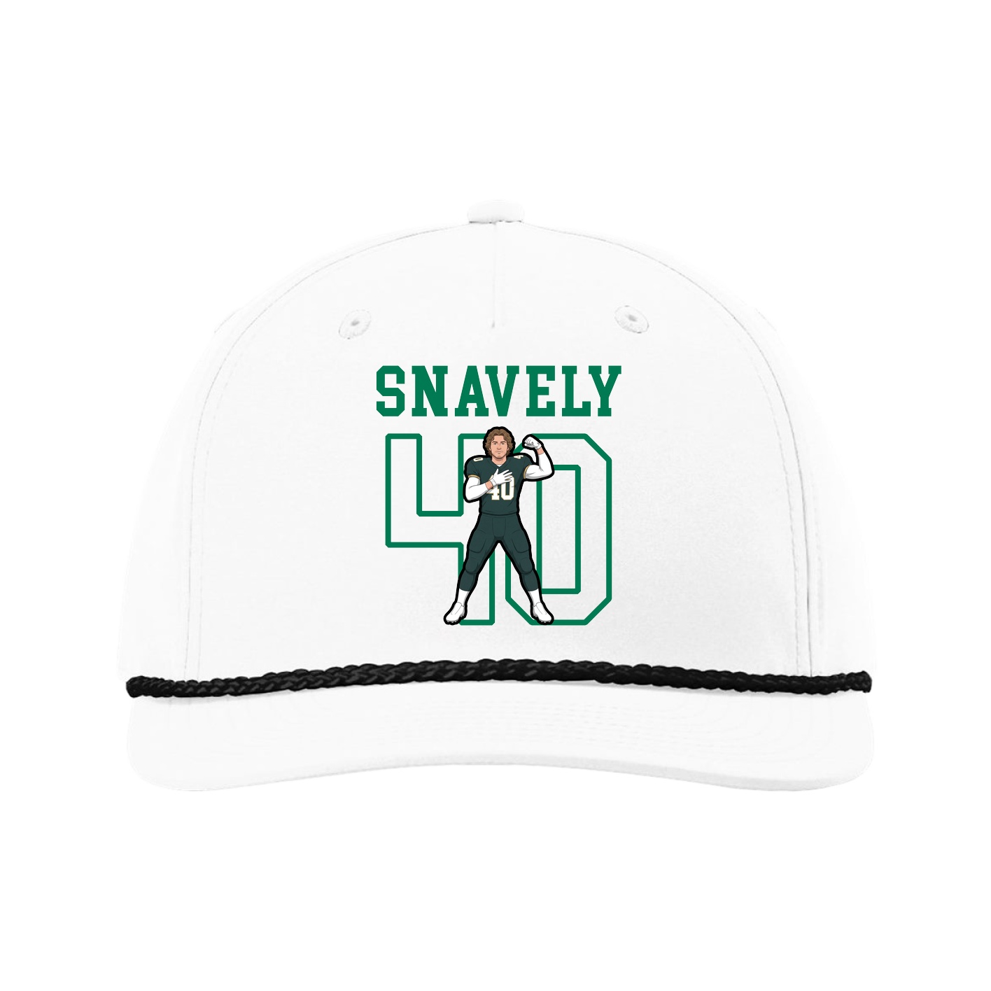 Five-Panel Classic Rope Cap — Shirsey in White