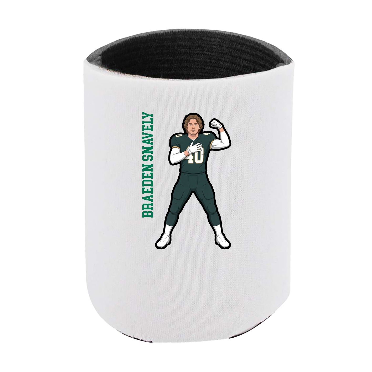 Can Holder — Name Vertical in White