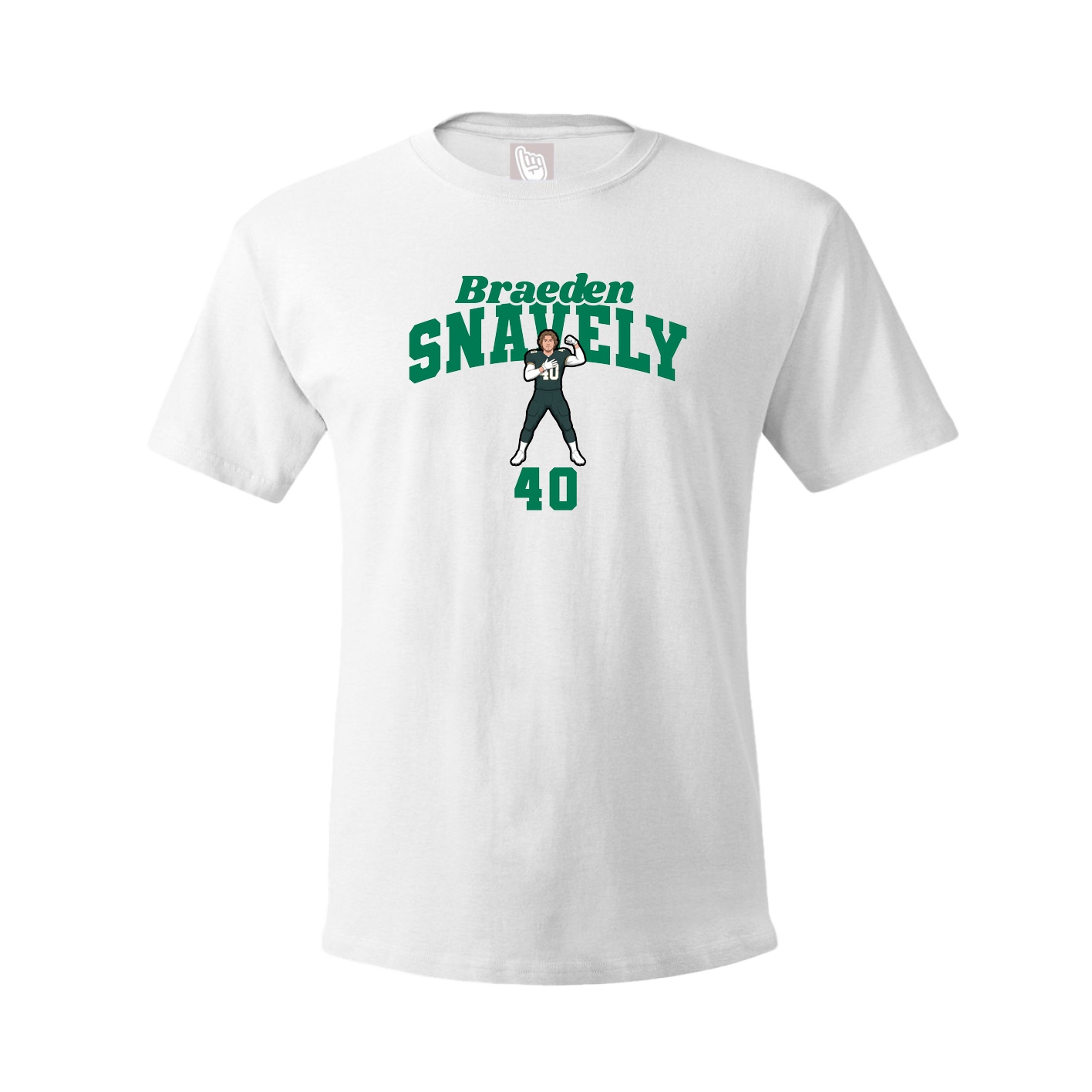Youth Tee — Signature Arch in White