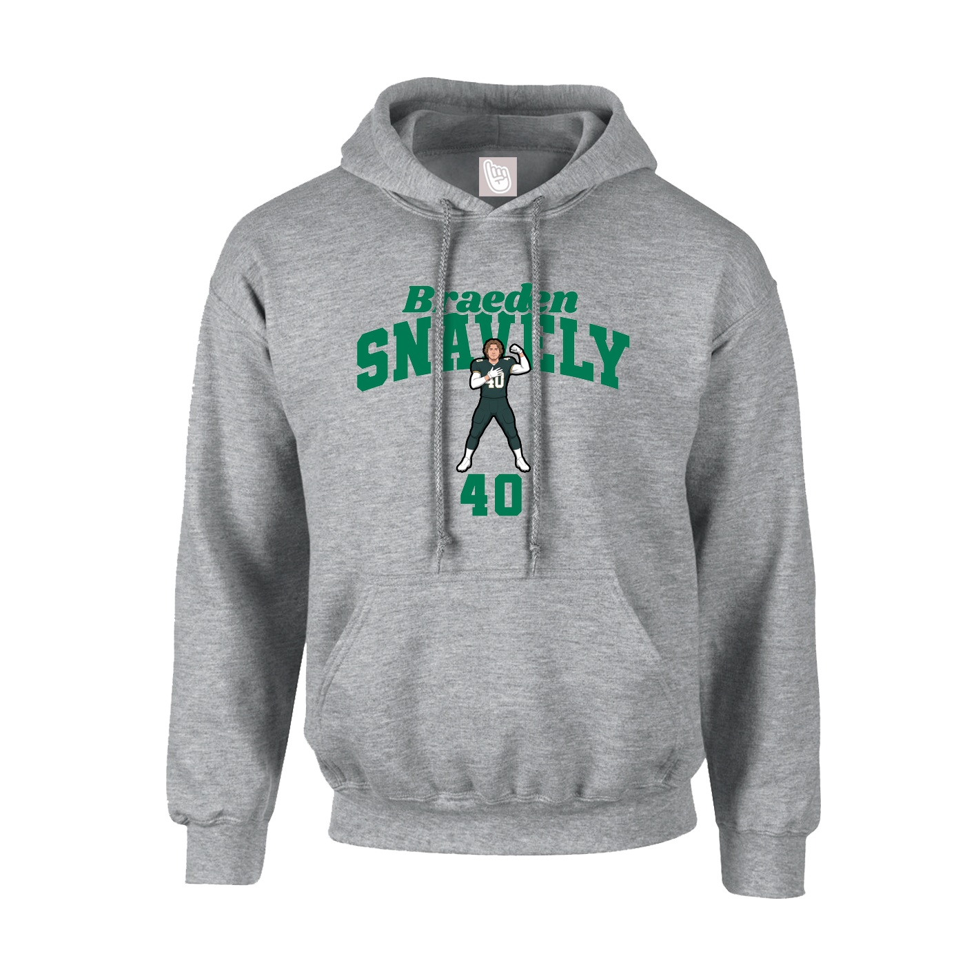 Hoodie — Signature Arch in Grey