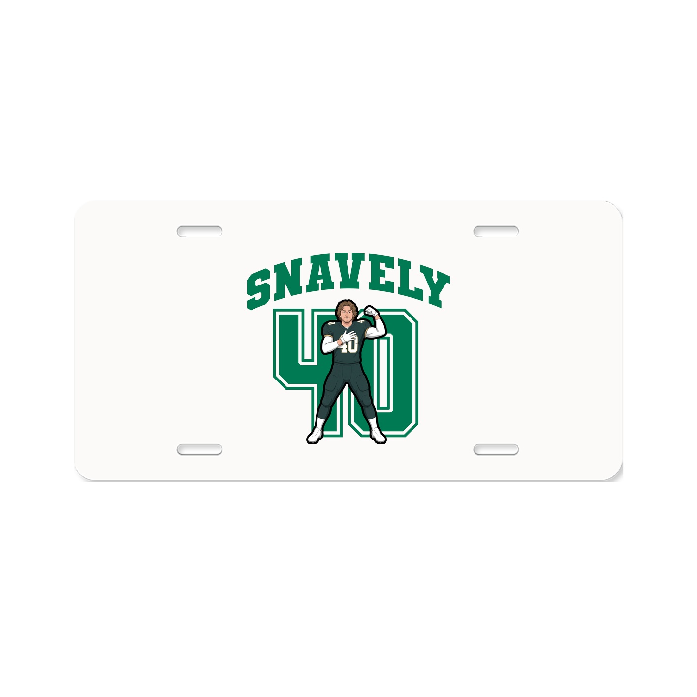 License Plate — Number in Classic