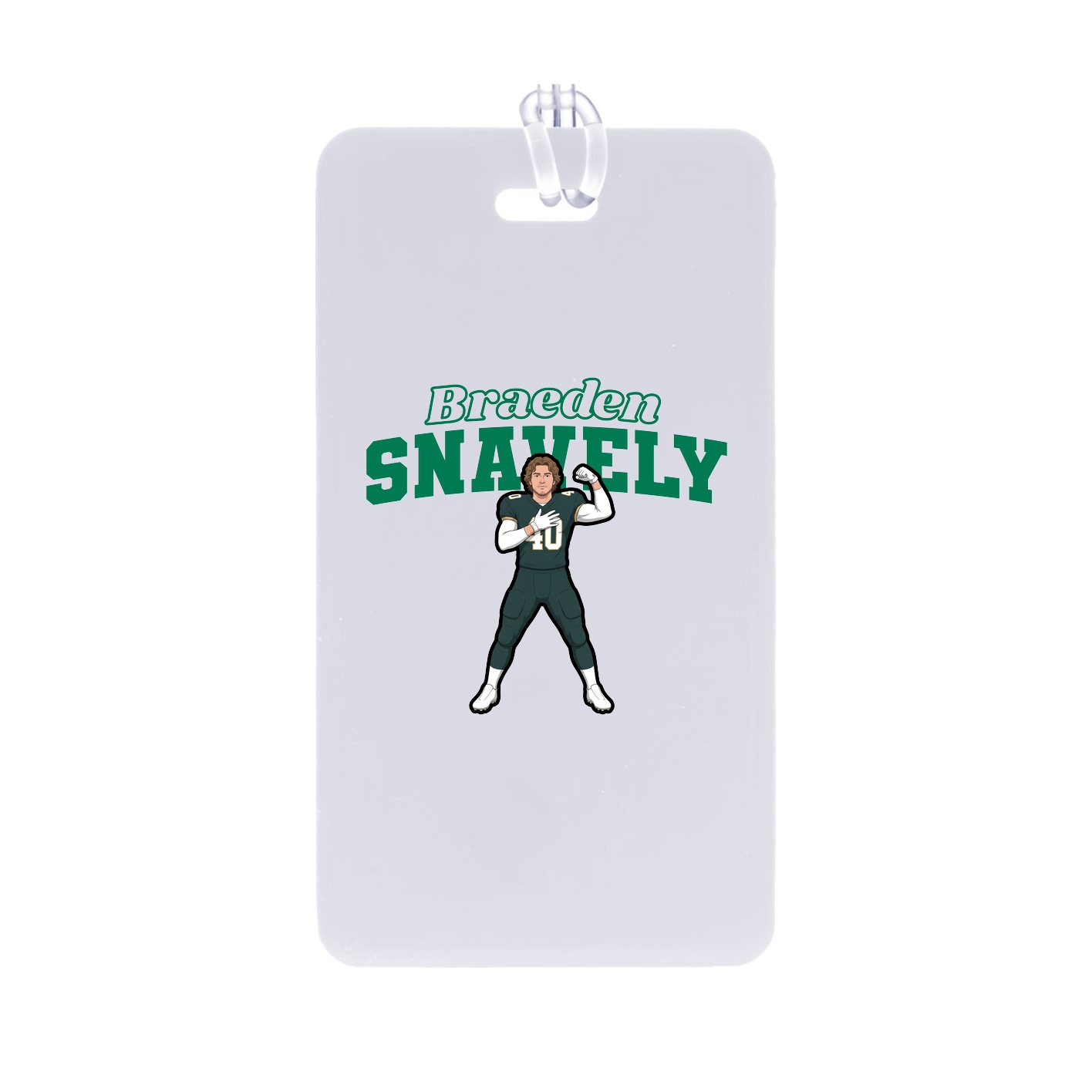 Bag Tag — Name Arch in Classic