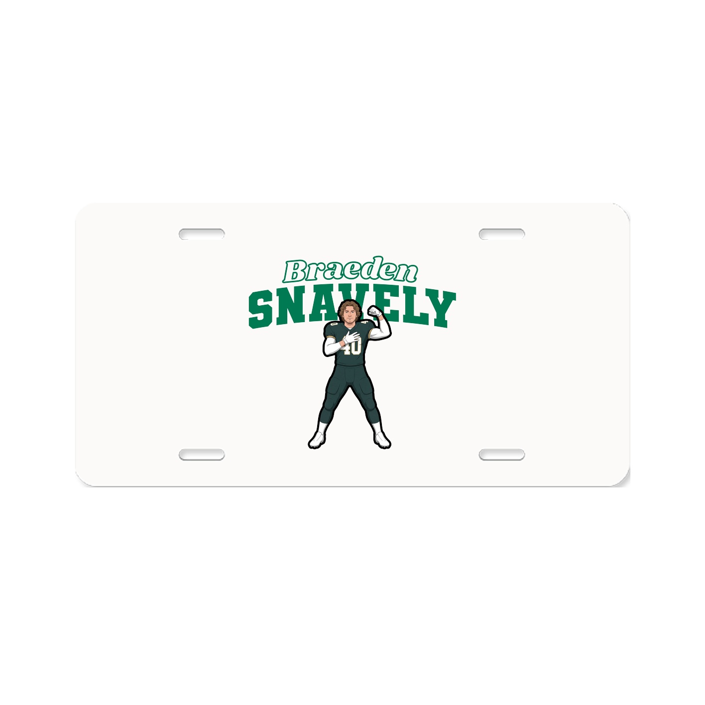 License Plate — Name Arch in Classic