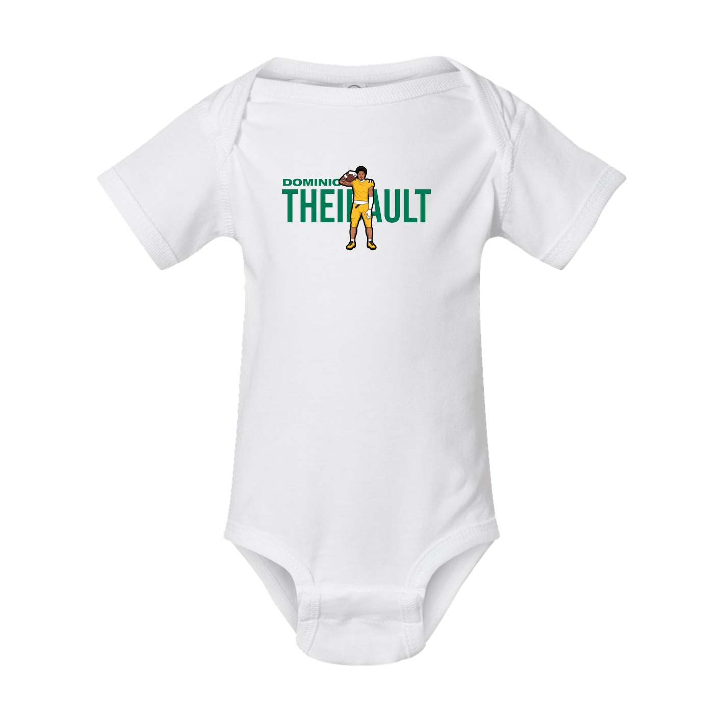 Baby Onesie — Player Name in White