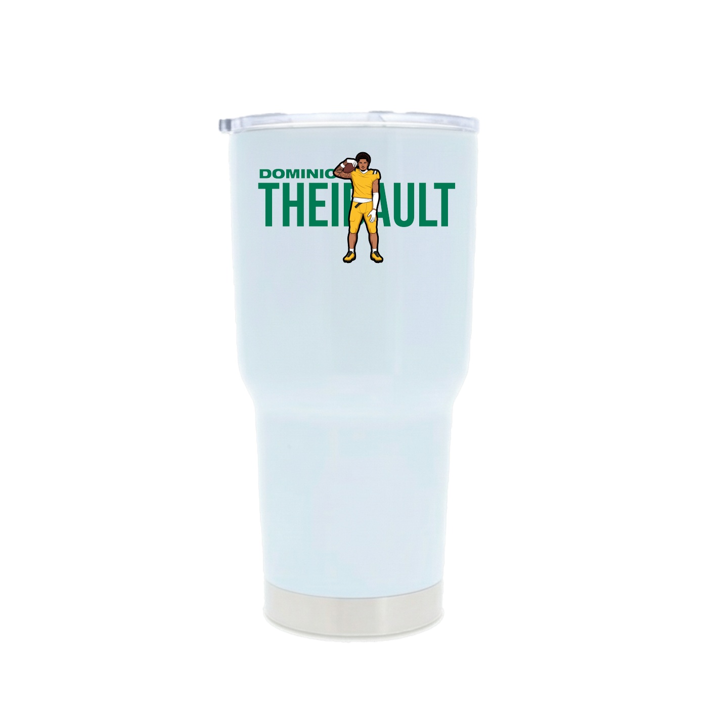 30oz Stainless Steel Tumbler — Player Name in White