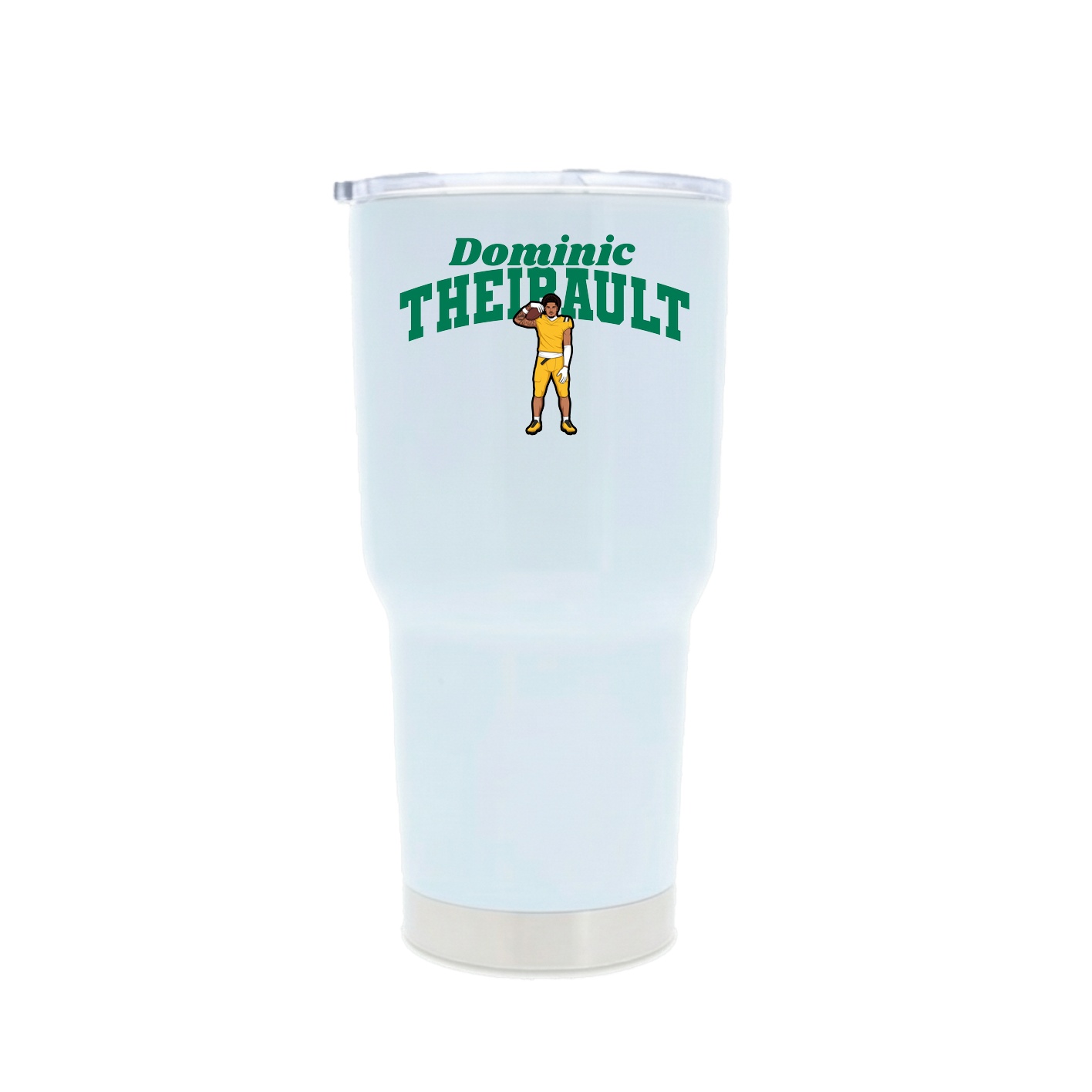 30oz Stainless Steel Tumbler — Signature Arch in White