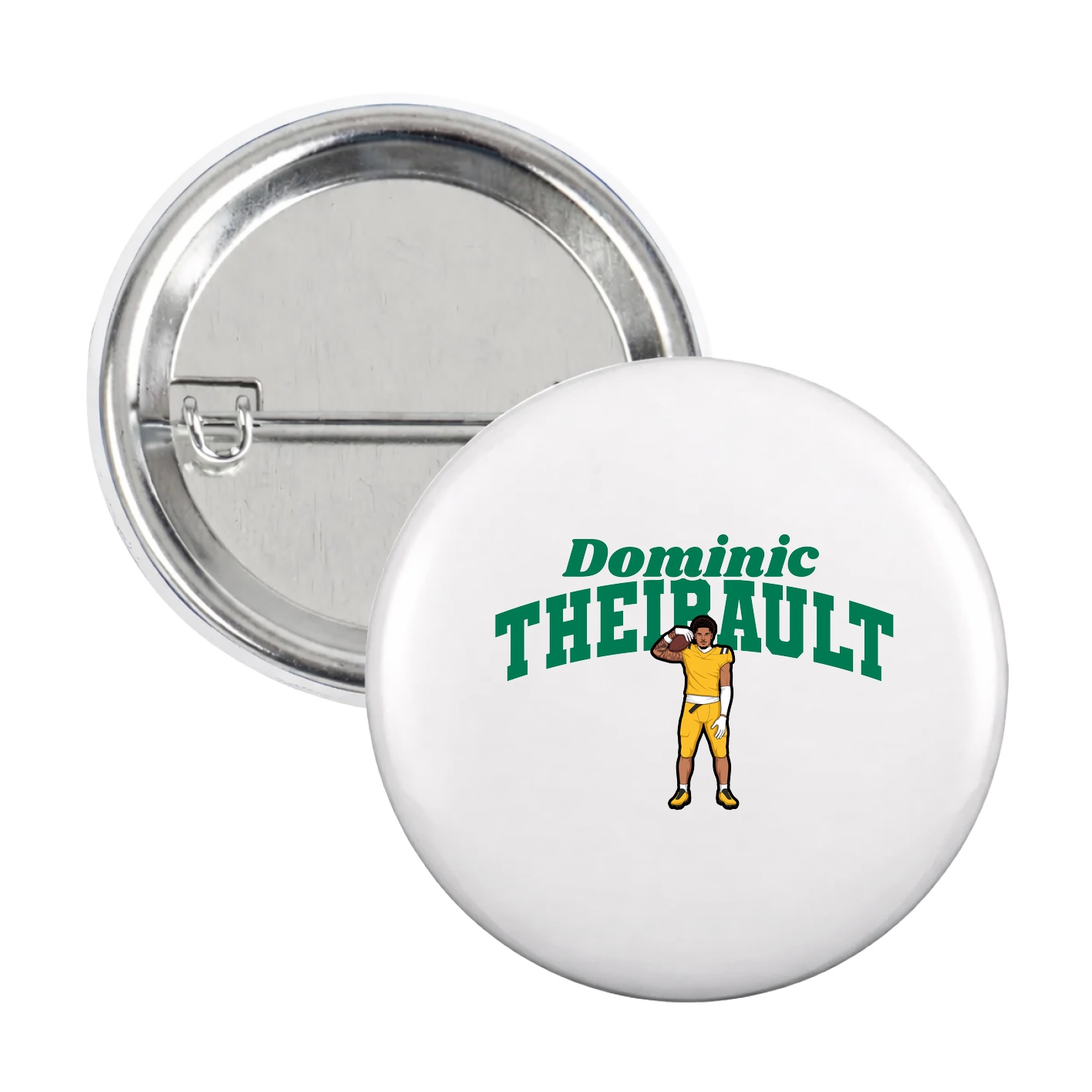 Game Day Button — Signature Arch in White