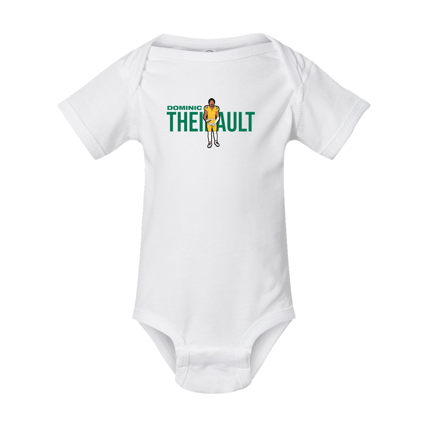 Baby Onesie — Player Name in White