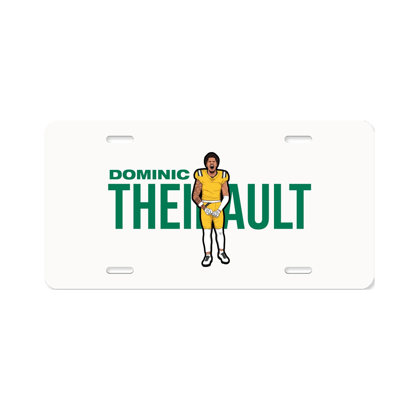 License Plate — Player Name in Classic