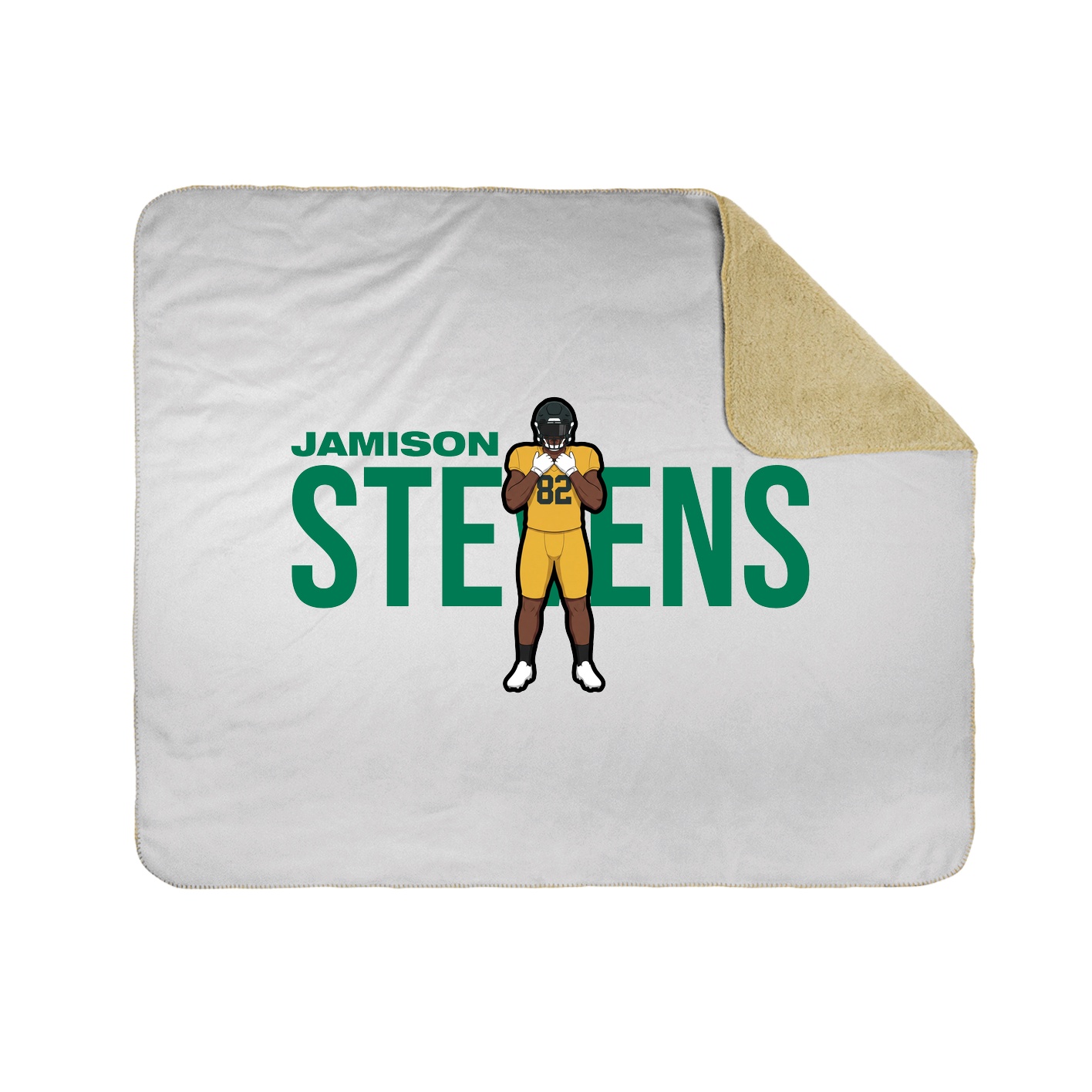Throw Blanket — Player Name in White
